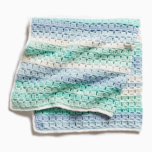 Sweet Squares Adorable Crochet Baby Blanket Pattern | FaveCrafts.com