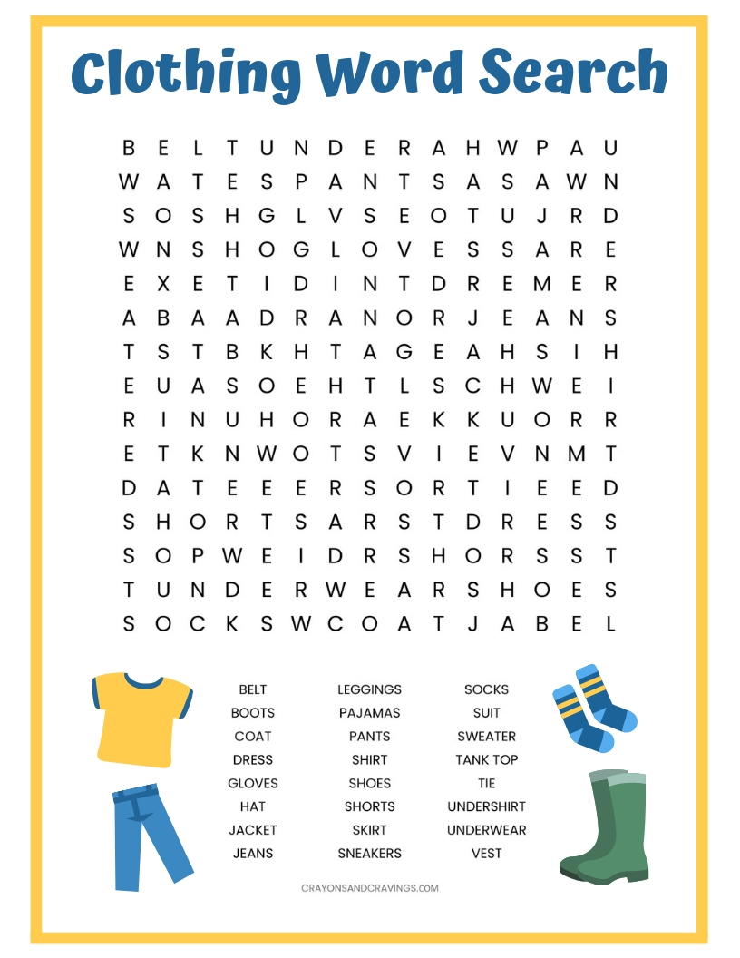 Zoo Animals Word Search 