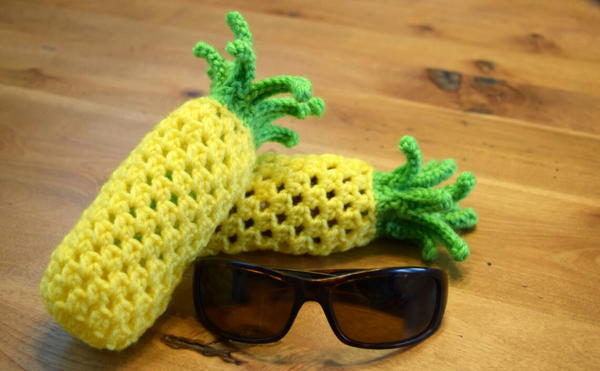 Pineapple Drawstring  Sunglass Bag