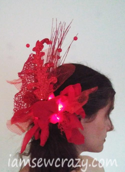 Glowing Fascinators Made with Light-Up Bracelets