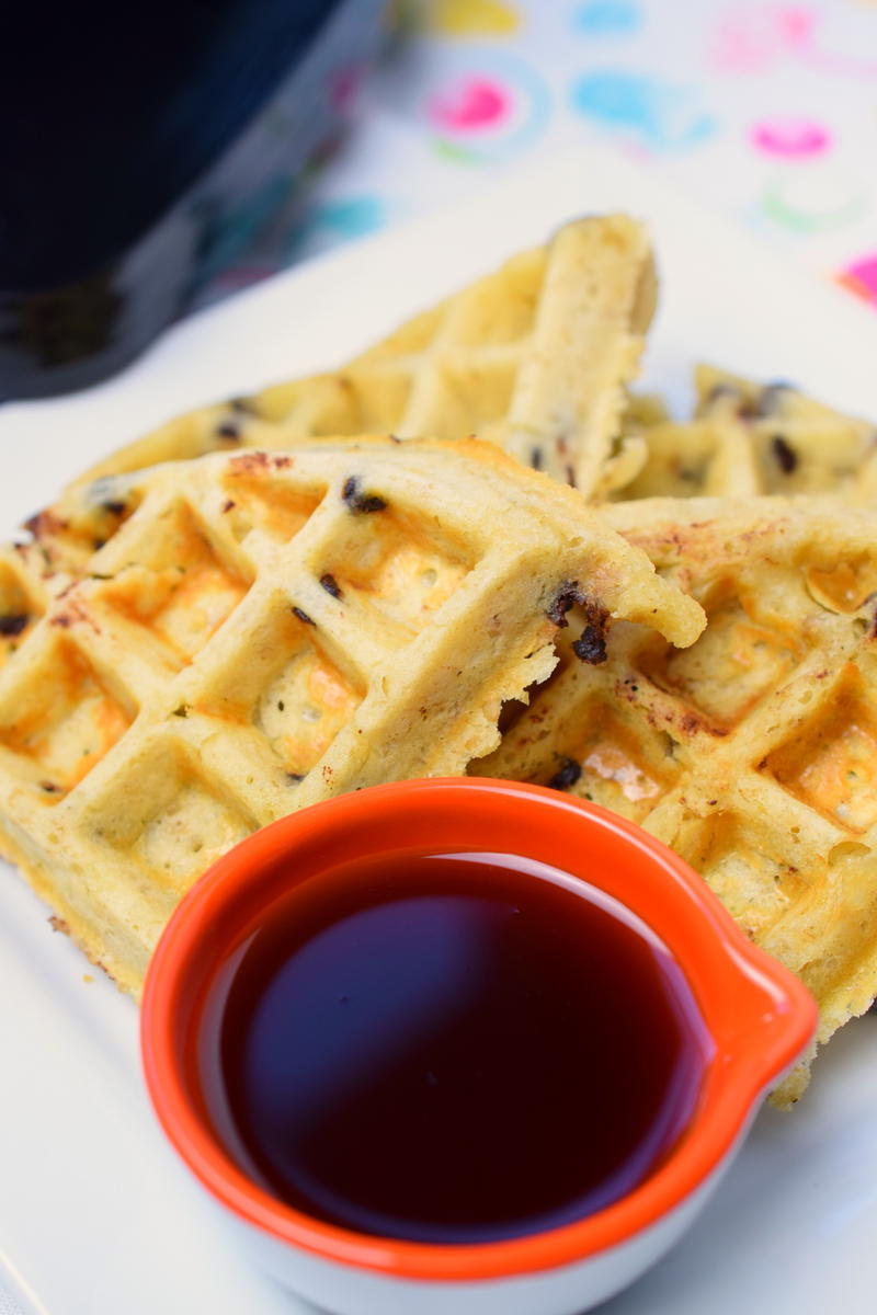 Chocolate Chip Oatmeal Waffles
