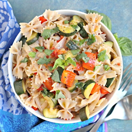 Roasted Vegetable Pasta | FaveHealthyRecipes.com