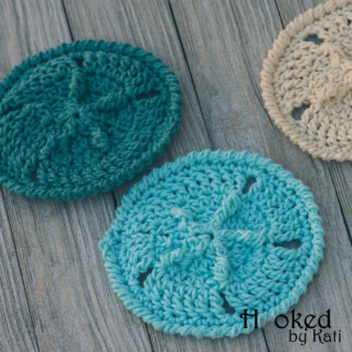 Sand Dollar Coasters | AllFreeCrochet.com