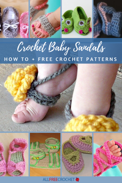 24 Crochet Baby Sandals  Tutorial
