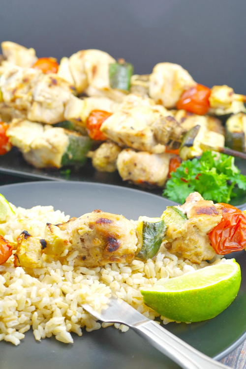 Maple Cider Grilled Chicken Kabobs 