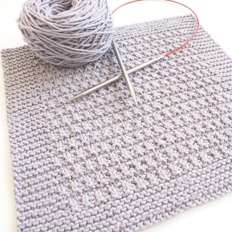 Download Beginner Rib Ridge Dishcloth Knitting Pattern | FaveCrafts.com