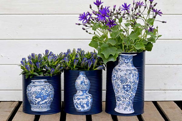 Fabulous Upcycled Faux Chinese Vases