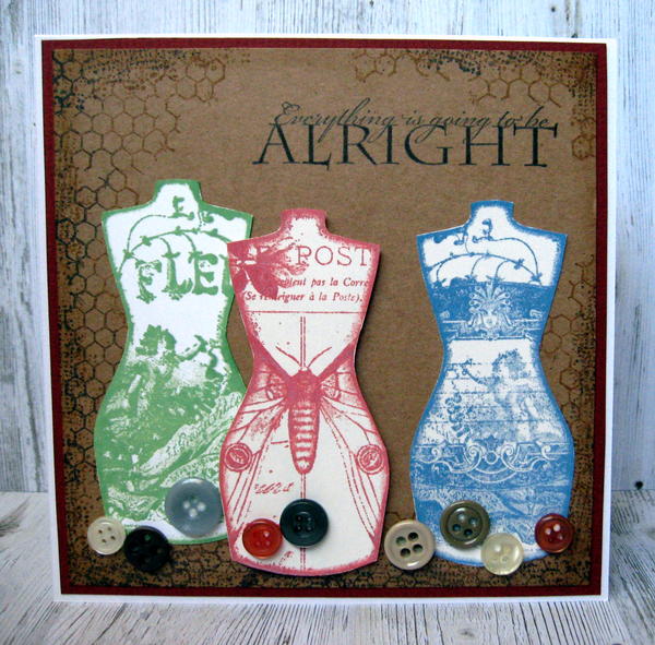 Vintage Dress Form Card