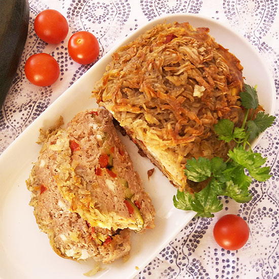 Potato-Crusted Mediterranean Meatloaf