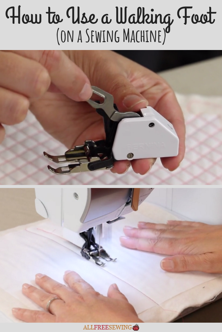 How to Use a Walking Foot (on a Sewing Machine)