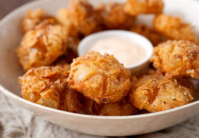 Bite-Sized Homemade Blooming Onions