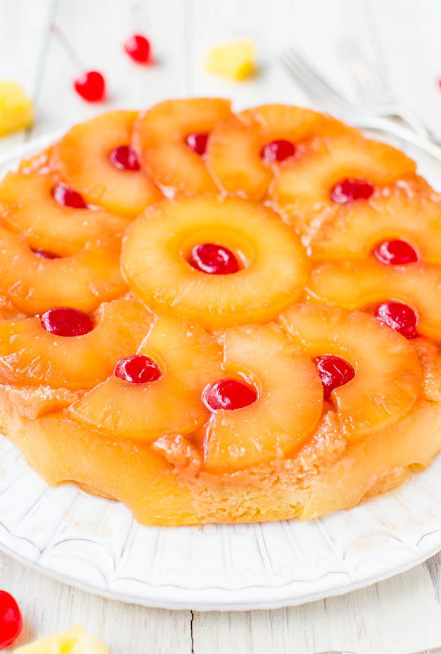 Easy Pineapple Upside Down Cake Recipe | AllFreeCopycatRecipes.com