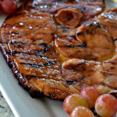Ham Steak with Honey Mustard Glaze