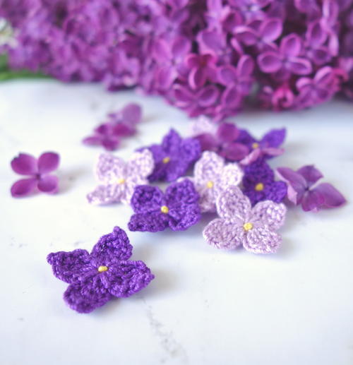 Crochet Lilac Flowers