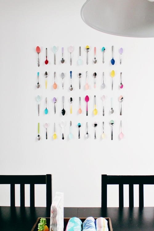 Painted Spoon Wall Decor