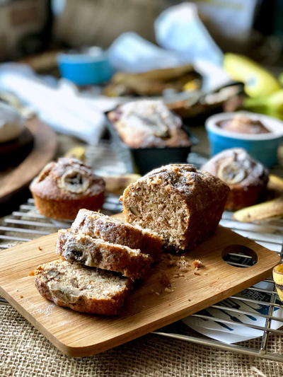 Banana, Pecan and Coconut Loaf