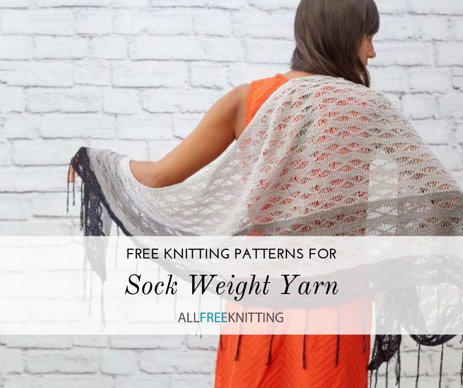 24 Free Sock Weight Yarn Knitting Patterns (Weight #1)