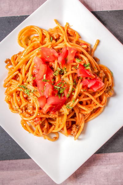 One-Pot Taco Spaghetti