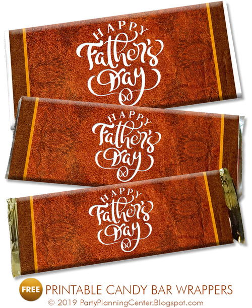 DIY Printable Father's Day Candy Wrappers