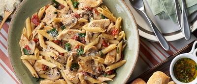 Italian Herb Chicken with Penne Pasta