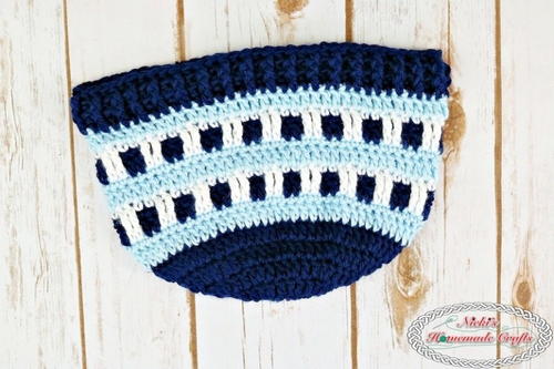 Calming Blue Crochet Beanie Hat Pattern