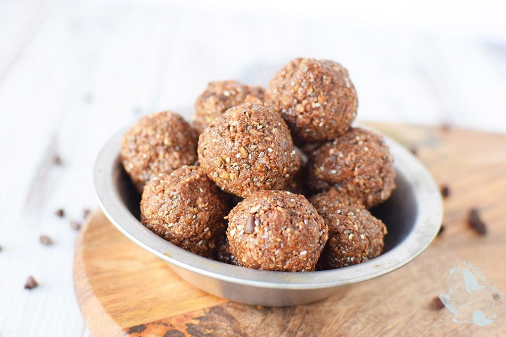 Double Chocolate Energy Balls | TheBestDessertRecipes.com