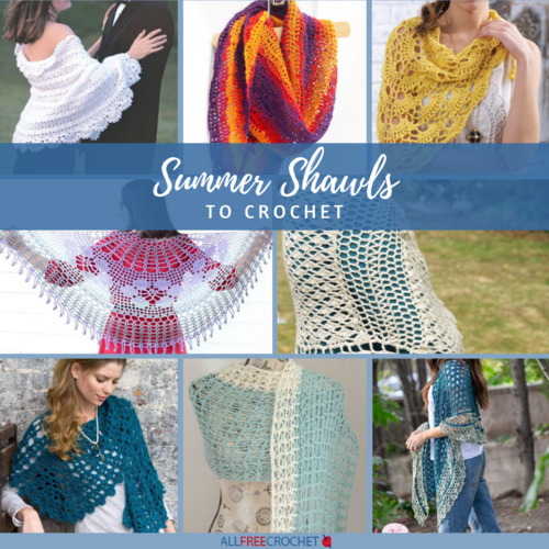 12 Summer Shawls to Crochet (Free Patterns)