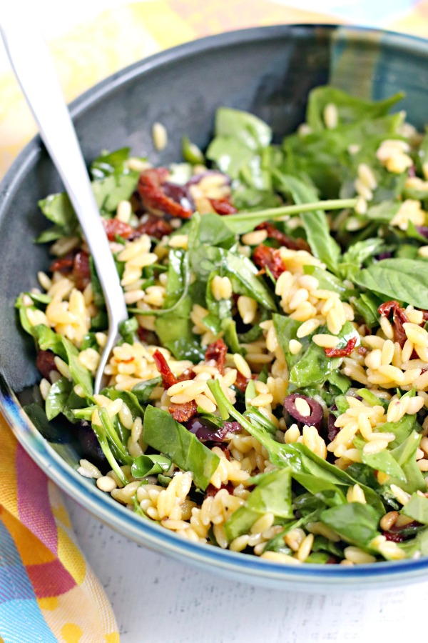 Spinach Orzo Salad