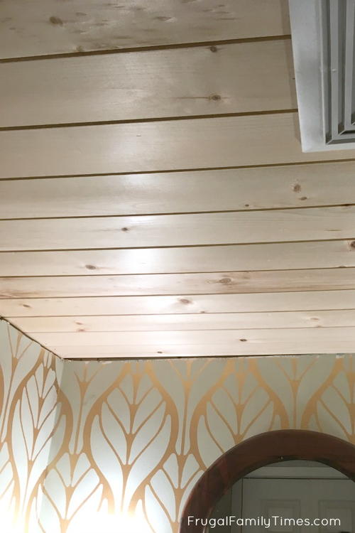 How to Install Wood Plank Ceiling