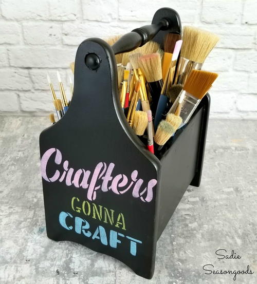 Upcycled Wooden Storage Caddy DIY