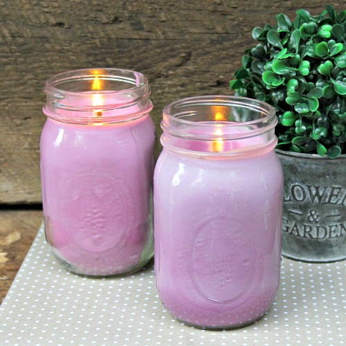 DIY Lavender Citronella Candles