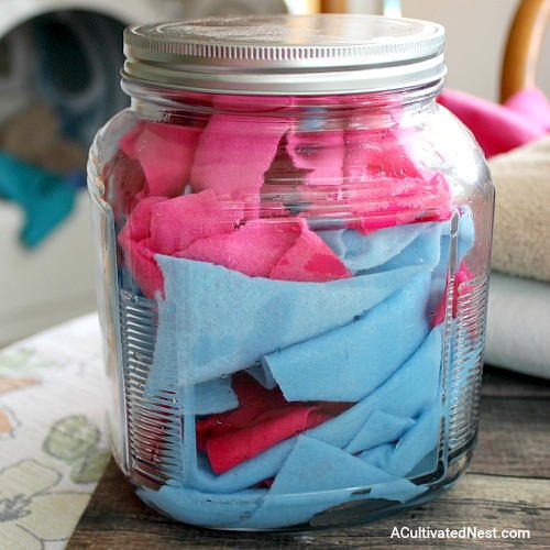 DIY Reusable Dryer Sheets