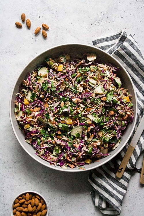 Chopped Thai Brussels Sprout Salad