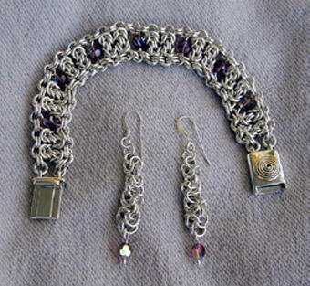 Byzantine Chainmail Earrings