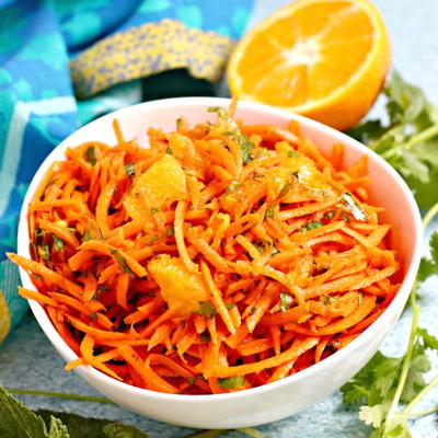 Moroccan Carrot Salad with Oranges