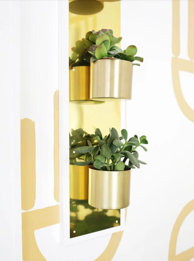DIY Hanging Brass Planter | DIYIdeaCenter.com