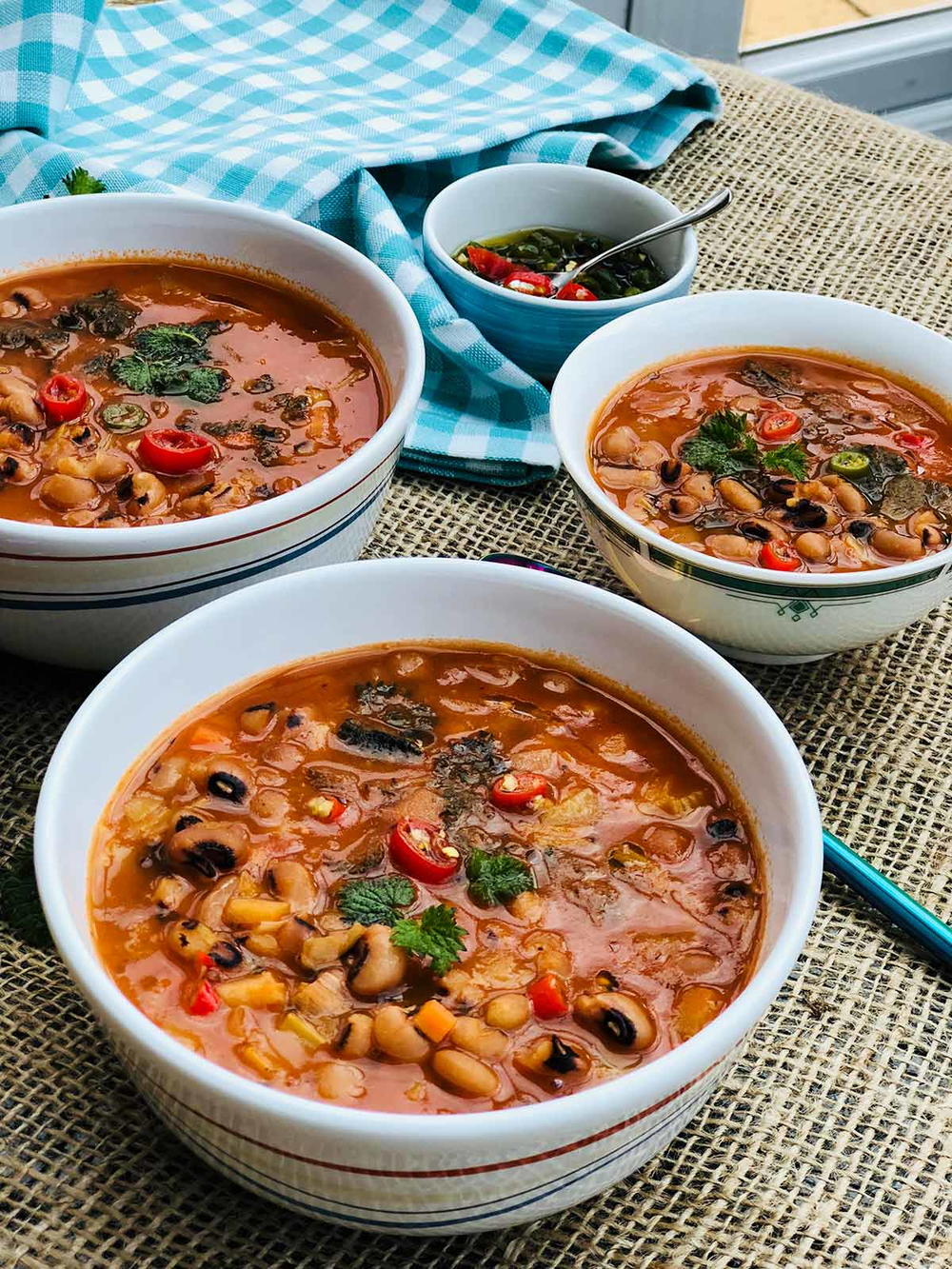 Pressure Cooker Nettle and Black Eyed Beans Soup ...