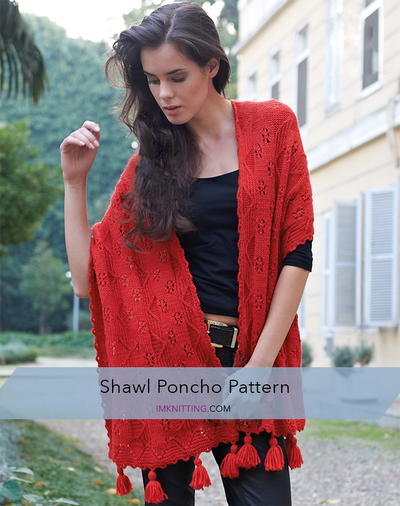 Shawl Poncho Knitting Pattern
