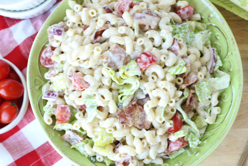 BLT Pasta Salad | FaveSouthernRecipes.com