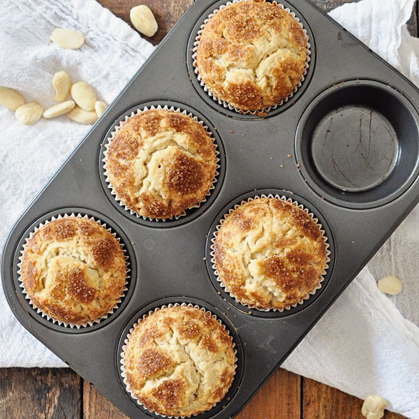 Spanish Almond Muffins with Caramelized Sugar