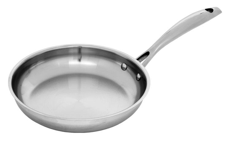 Swiss Diamond Stainless Steel Fry Pan | RecipeLion.com