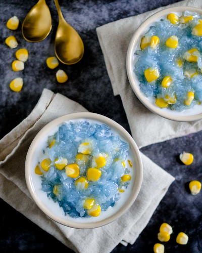 Thai Sticky Rice Pudding with Corn