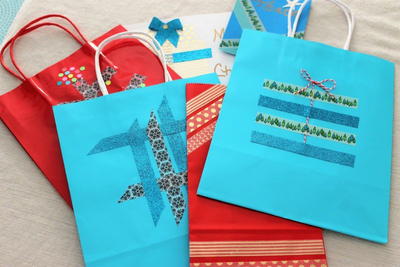 DIY Washi Tape Gift Bags