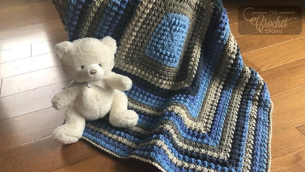 Sand and Sea Crochet Baby Afghan Pattern