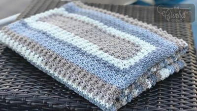 Cloudy Skies Crochet Baby Blanket Pattern