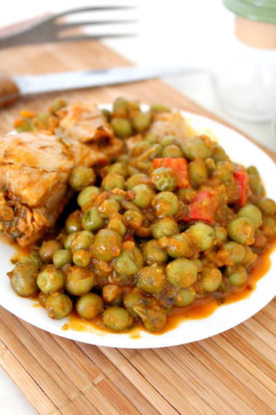 Easy Chicken Stew with Peas