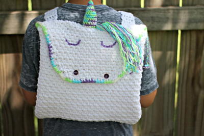 Crochet Unicorn Backpack