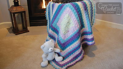 Cotton Candy Crochet Baby Blanket Pattern