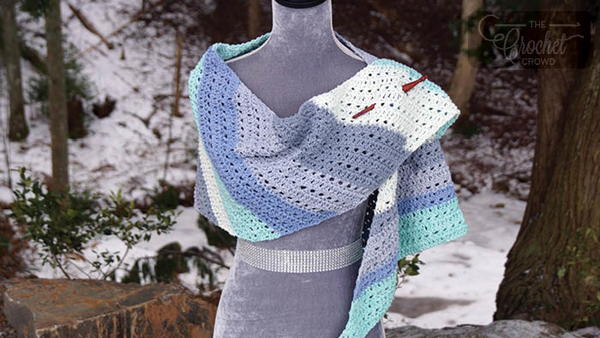 Frosty Weather Crochet Shawl Pattern
