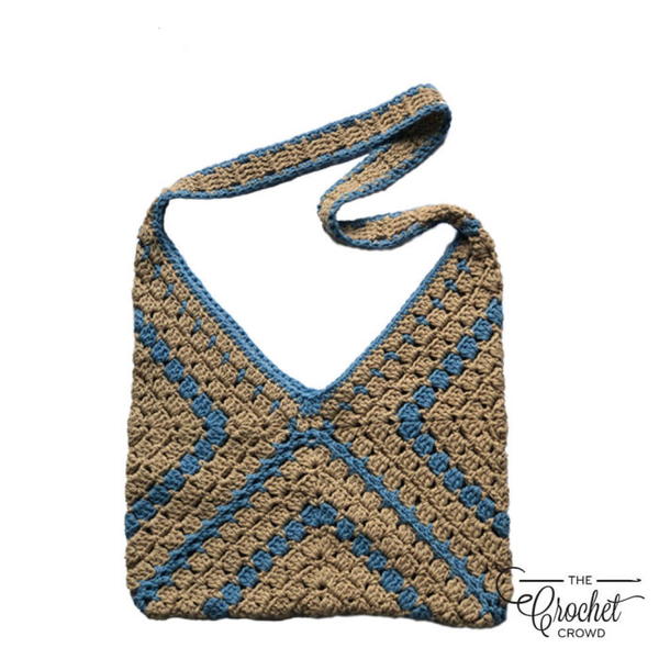 Modern Granny Square Tote Bag Crochet Pattern